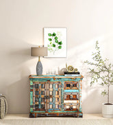 Reclaimed Wood Sideboard In Distress Finish